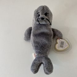 TY Beanie Baby - SLIPPERY the Seal (7 inch) - MWMTs Stuffed Animal Toy