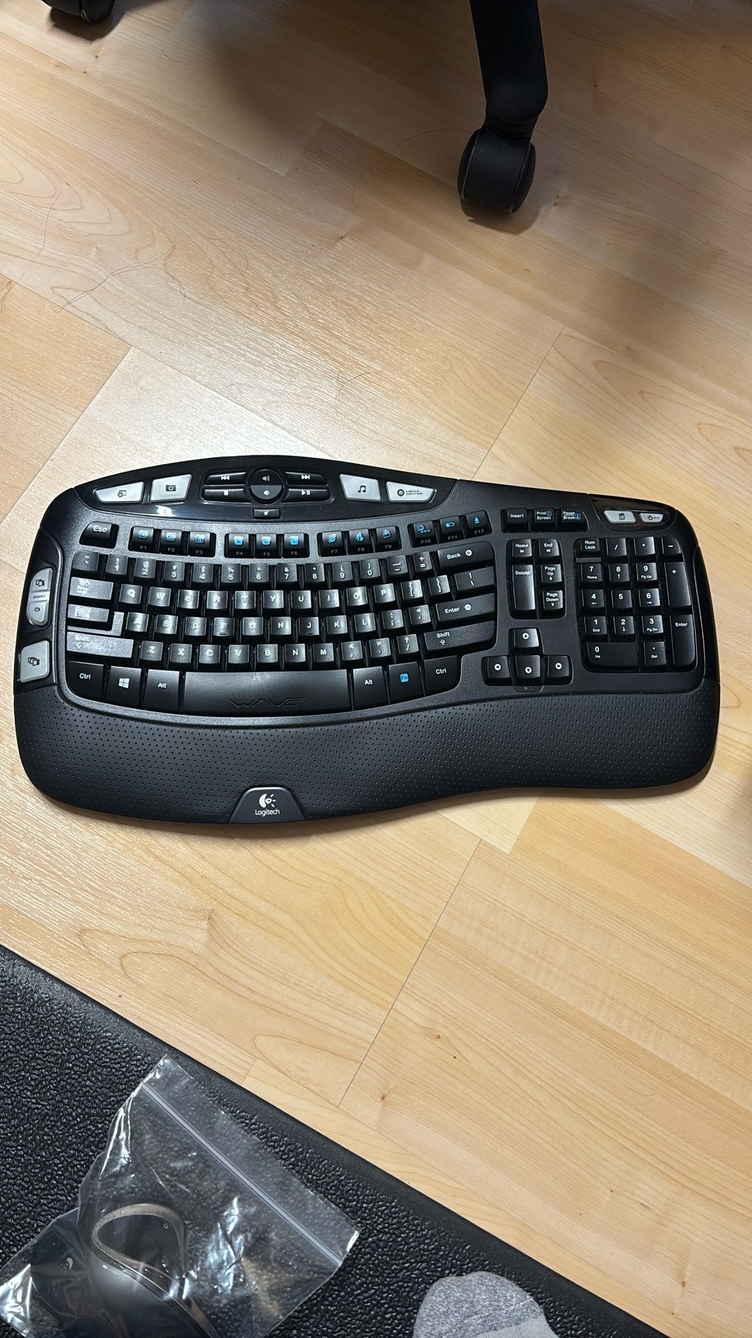 Logitech keyboard and wireless mouse