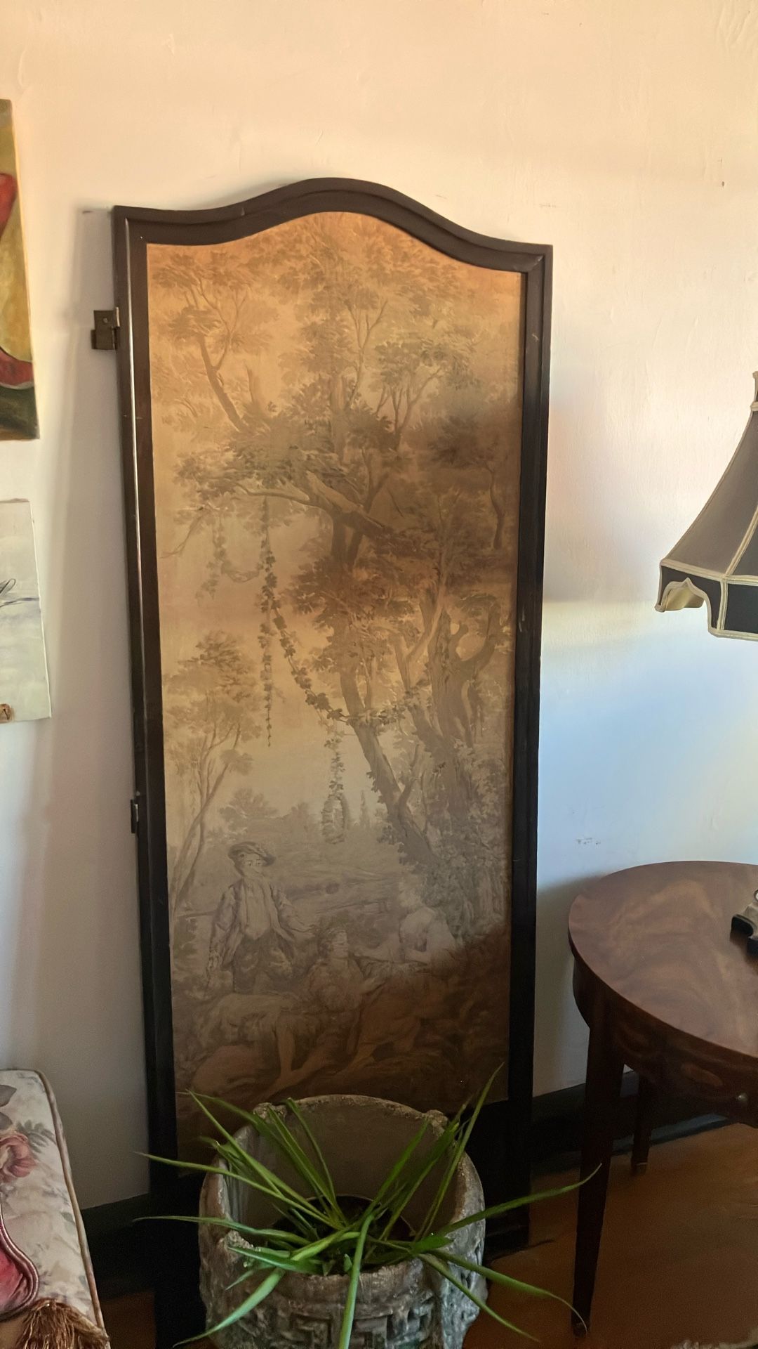 Tapestry Panels Late 1800’s W Mirror Backing