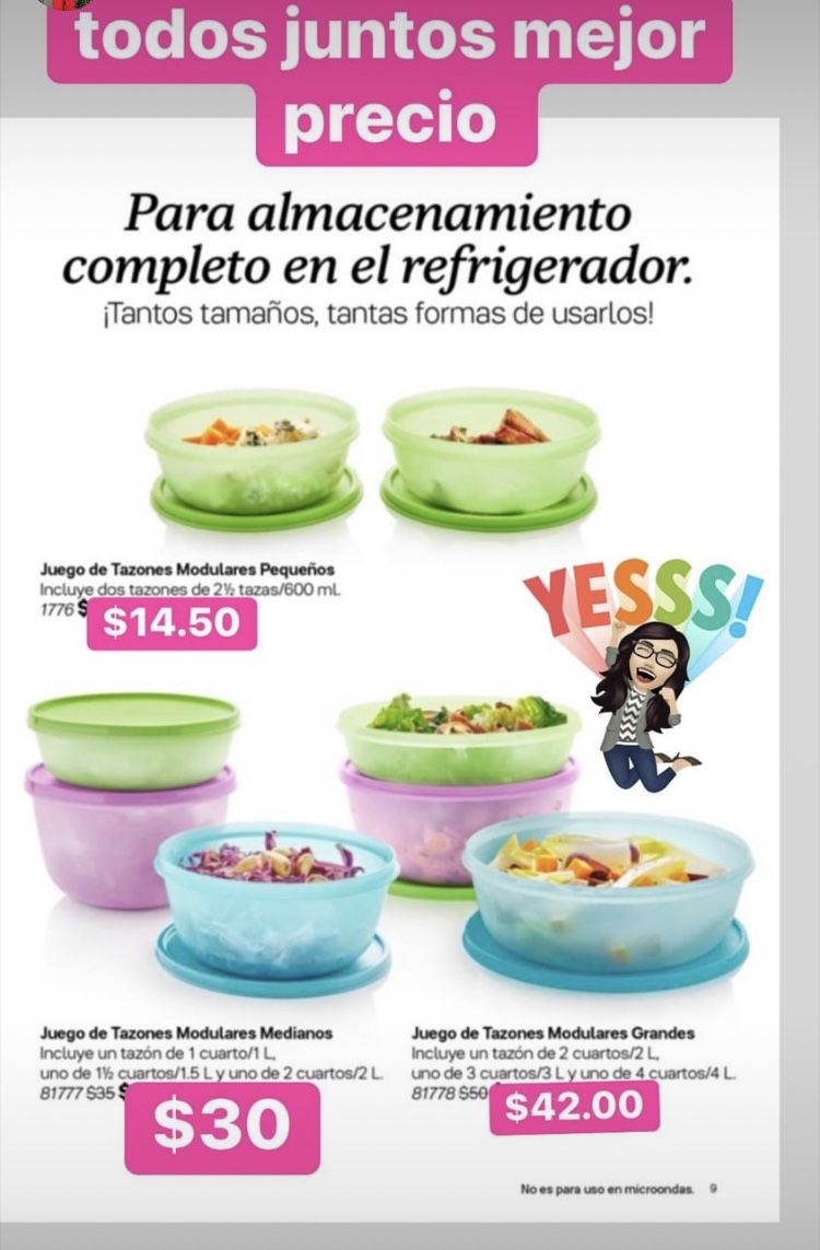 Tupperware varias especiales