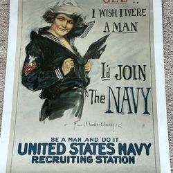 US Navy iconic recruiting poster (reprint)