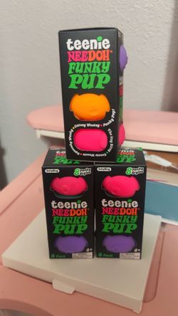 Authentic teenie needoh funky pups 3 pack $17 each pick up only