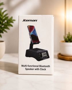 JTEMAN Multifunctional Bluetooth Speaker & Clock