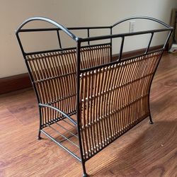 Crate and Barrel Magazine Holder (bamboo)