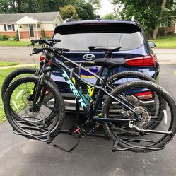 New in Box $115 Heavy-Duty (2 Bike Rack) Wobble Free Tilt Electric Bicycle Carrier 160 lbs Max, 2” Hitch