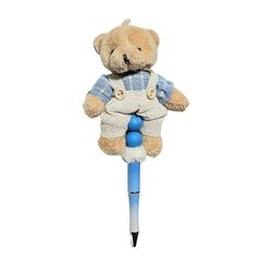Teddy Bear Custom Ballpoint Twist Pen Plush