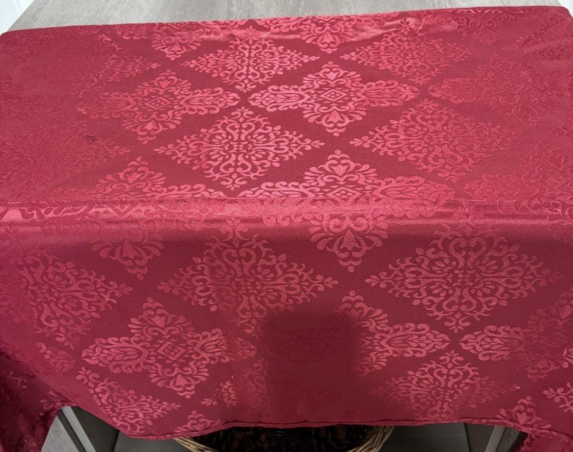 Burgundy Red Tablecloth - 120” Rectangle