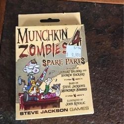 Munchkin Zombies  4 Game. Sorry I don’t ship. Everett Melvin ave. Broadway area