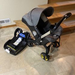 Doona car seat to stroller grey 