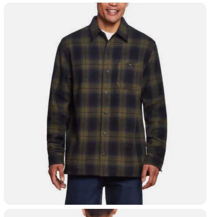 Weather Proof Vintage Mens Lined Shirt Jacket 