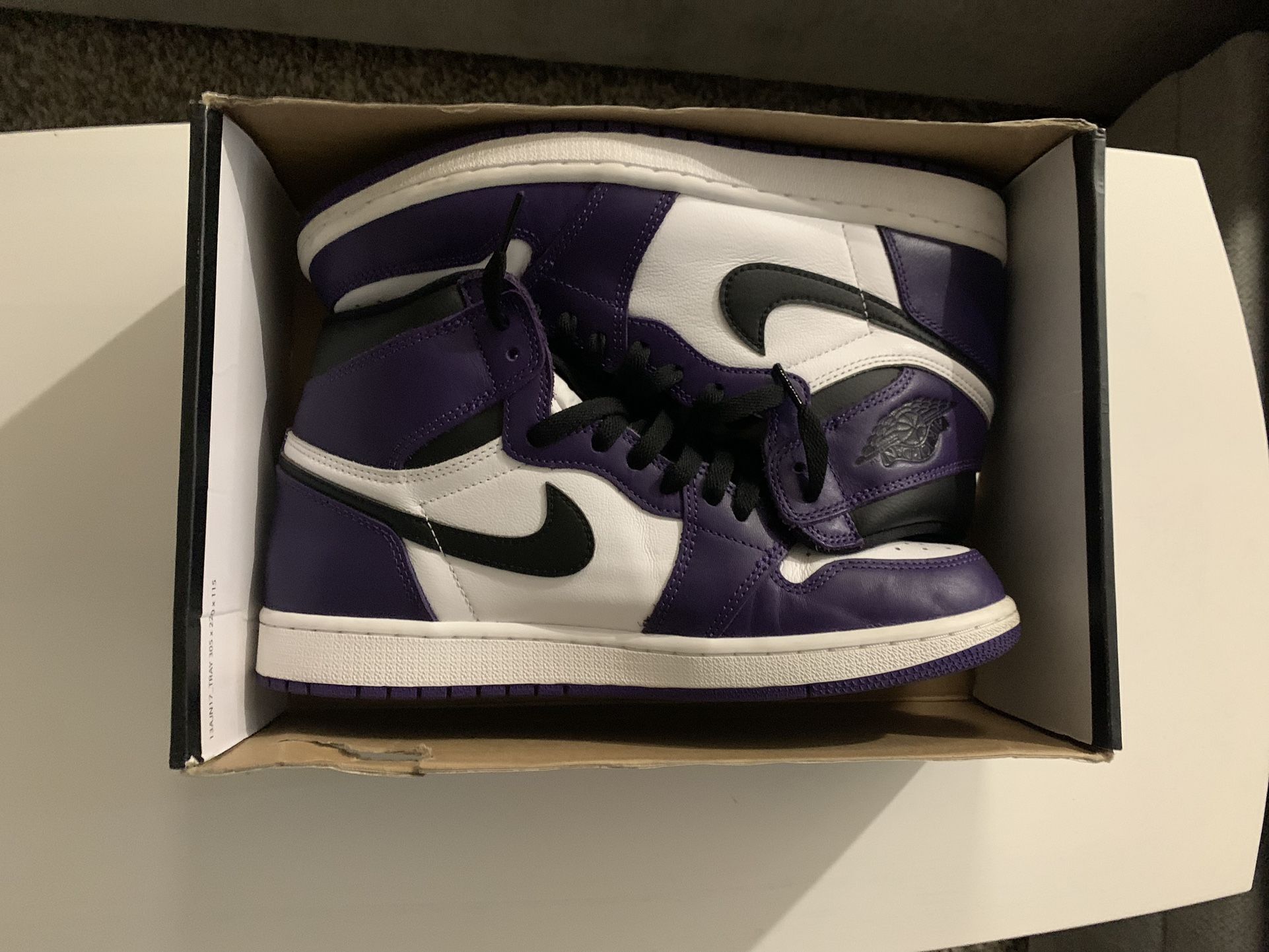 Jordan 1 Retro Court Purple (Size 9 1/2)