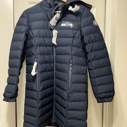 Seahawks Cutter & Buck Women's Navy Jacket