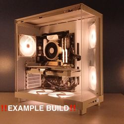 Custom Gaming PCs Built to Order White RGB Gaming PC | Ryzen + RTX Budget Gaming PCs Starting at $1200