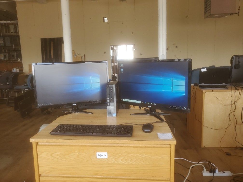 DELL OPTIPLEX WITH 2 MONITORS