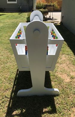 Vintage white baby cradle handmade - 1974
