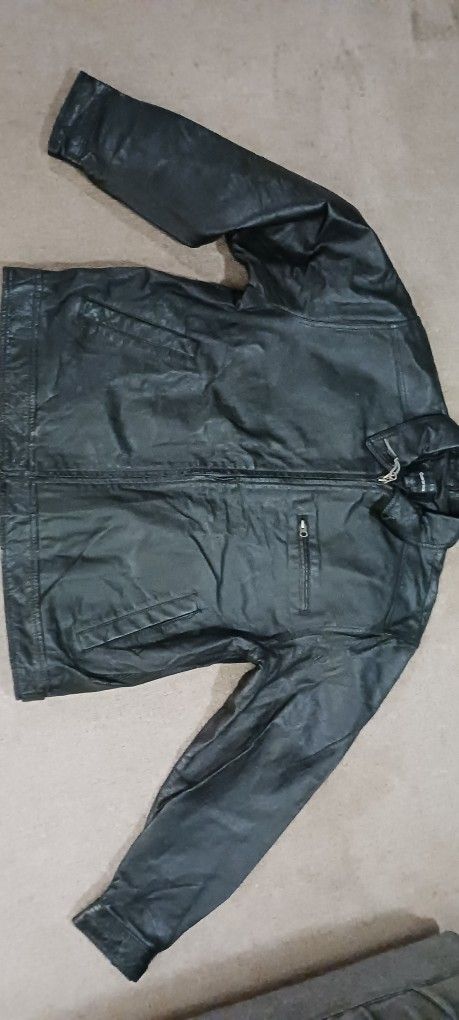 Mens BLACK Leather Jacket