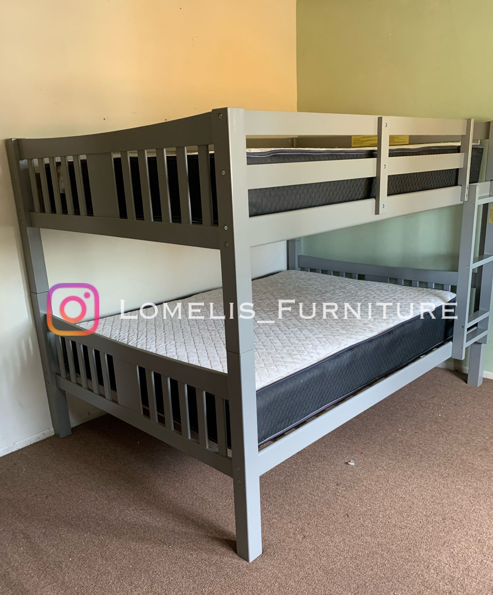 Full_full Size Espresso Bunkbeds With Ortho Mattress,All Products : American Fashion Style Bags On Sale