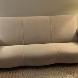 Beige Chenille Donghia Serpentine Sofa By John Hutton