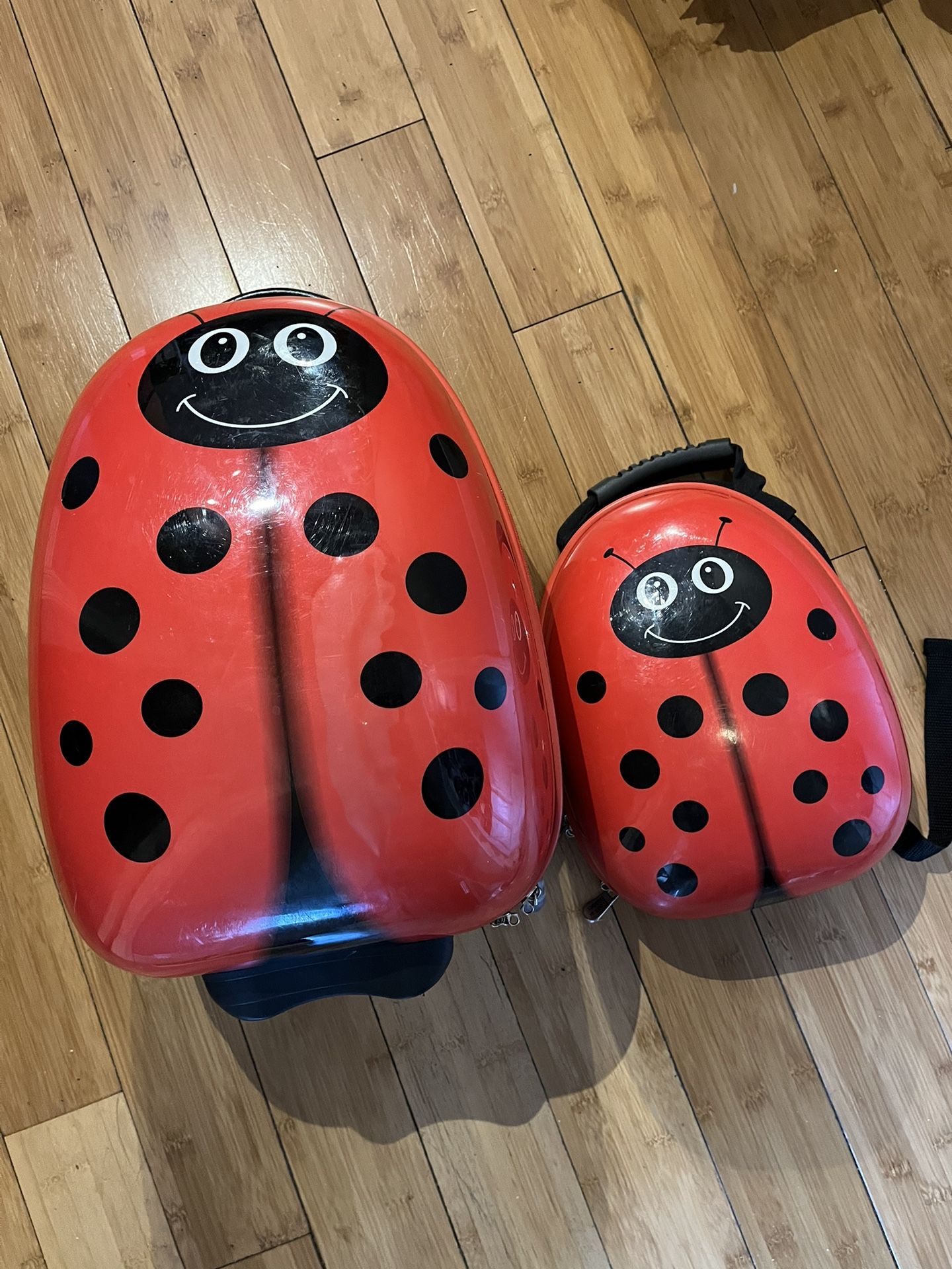 Travel Tots 2 Piece Kids' Hardside Carry On Luggage & Backpack Set