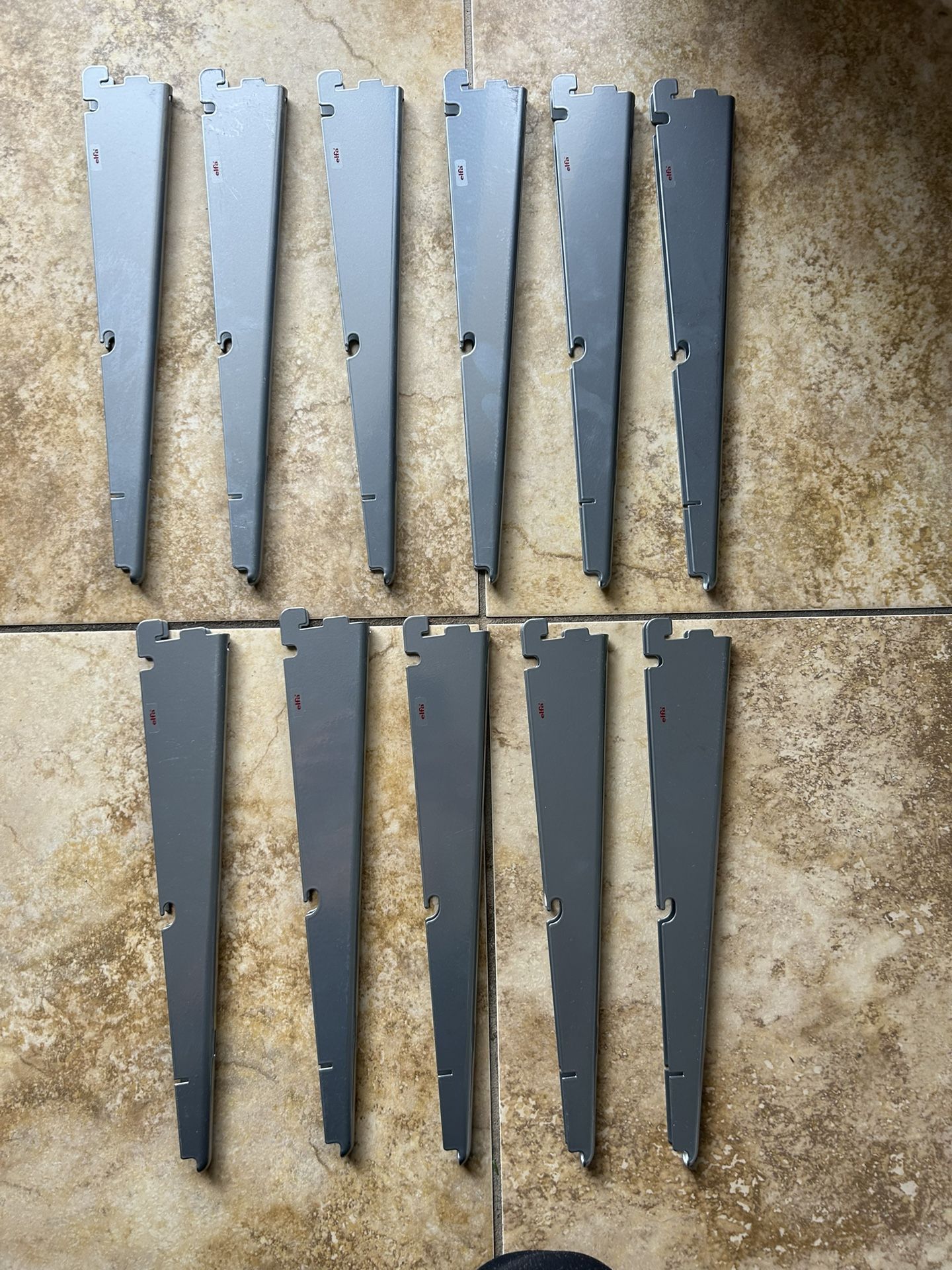 Elfa Shelf Bracket Platinum