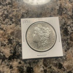 1891 -S Morgan Silver Dollar 