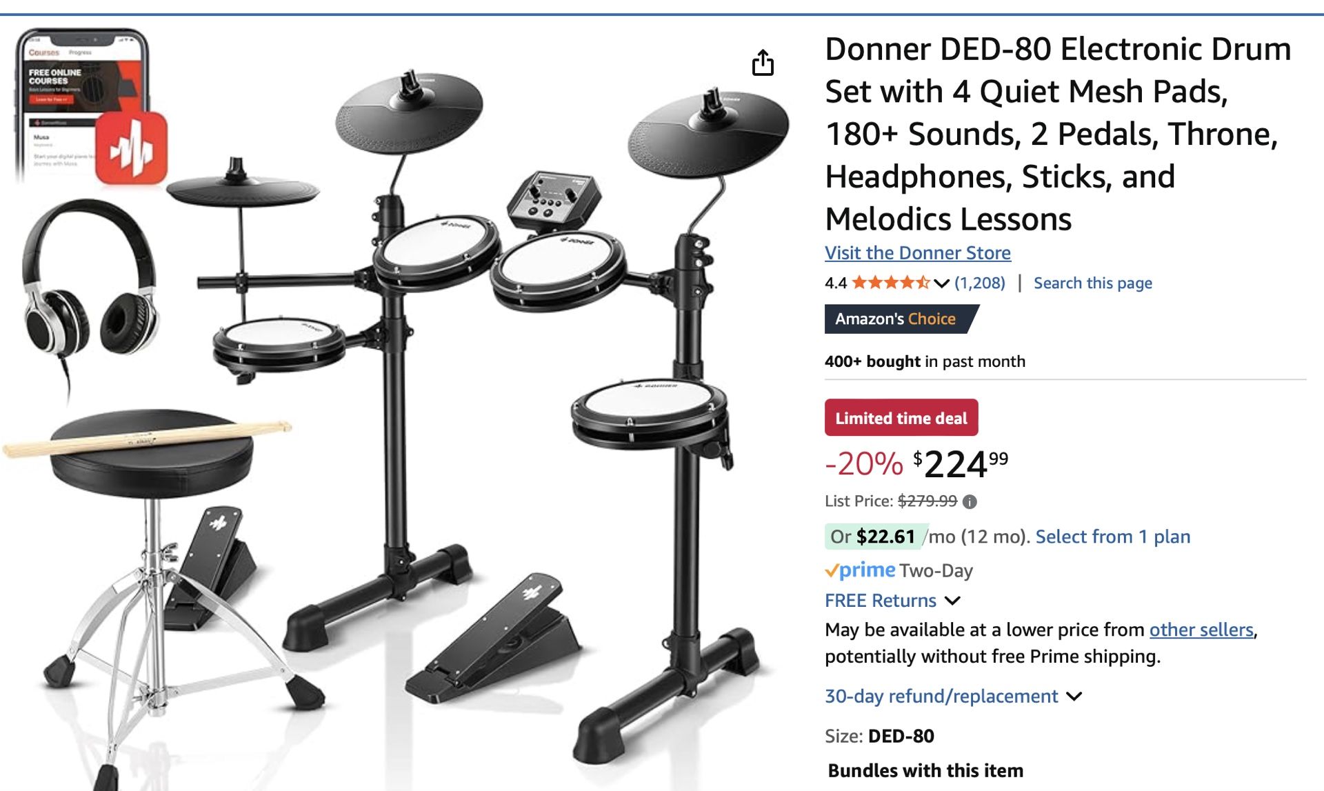 Donner Drum Set