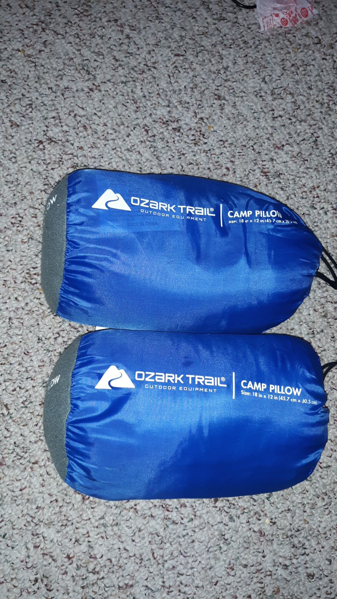 Ozark Trail Camping Packable Pillow ( 2 Pillows with a bag each of them ) Also, PLEASE check my other listing items, thanks!