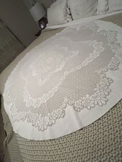 Round Tablecloth Fabric 55x55 (ivory 