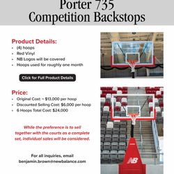 Porter 735 Competition backstops (Basketball Hoops)