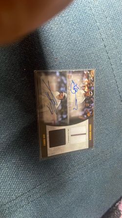 Luis Arraez Xander Bogaerts Dual Auto Relic Baseball Card