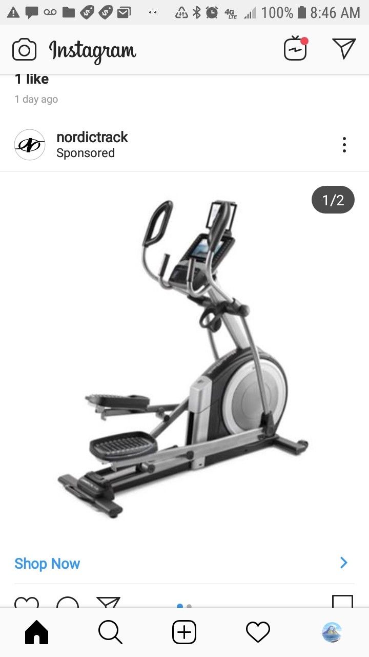 NordicTrack commercial elliptical machine only $350!
