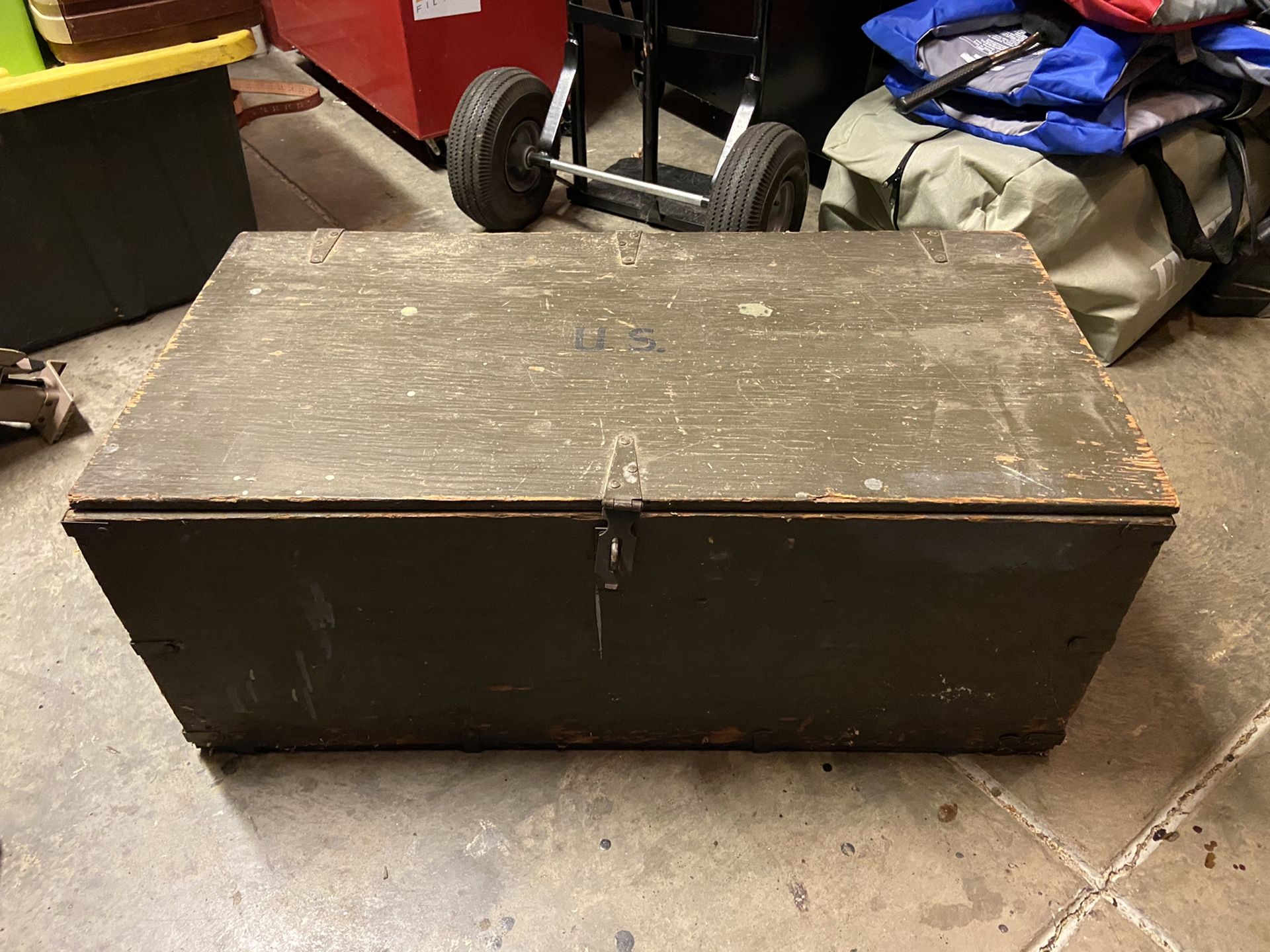1943 US military foot locker /trunk