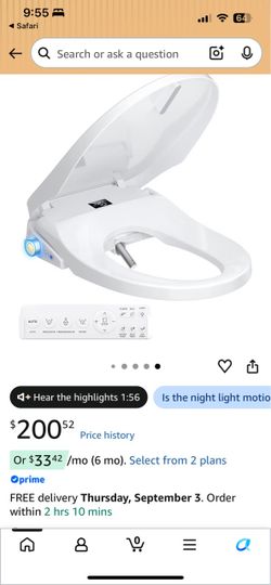 Smart toilet seat
