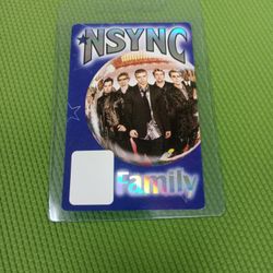 Never Used NSYNC Family Concert Tour Pass