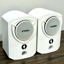 Bowers & Wilkins Rock Solid Sound 150W Pair Bookshelf Speakers White NICE
