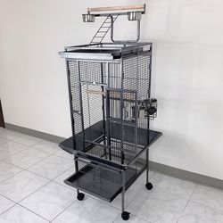 (Brand New) $125 Large 61” Parrot Bird Cages with Rolling Stand for Cockatiels Parrot Parakeet Lovebird Finch 