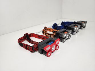 4pcs 5LED with Built-in 18650 Battery USB Rechargeable Portable Flashlight Lantern Torch Headlamp Outdoor Camping Headlight fishing
