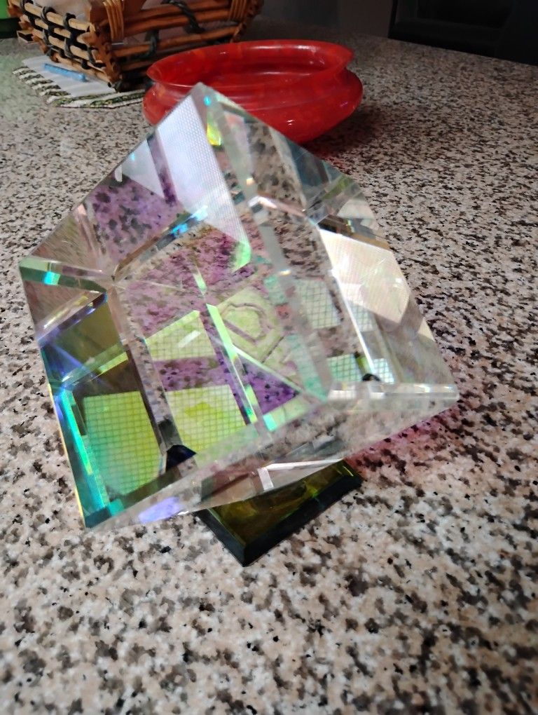 Vintage Crystal Cube