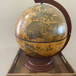 Fine Vintage Desk Globe Bar Globe Nettuno | 16″ Classic