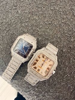 2 Cartier Iced Out Watches