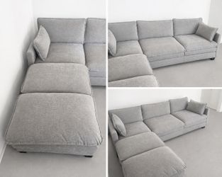 Gray Modular Sectional Sofa – Excellent Condition