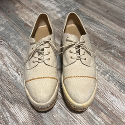 Stuart Weitzman Canvas Wedge