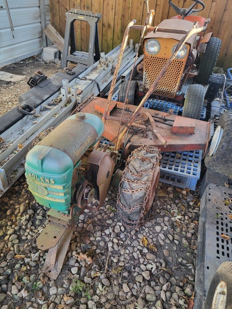Bolens 2 Wheel Tractor With Snow/dozer Blade