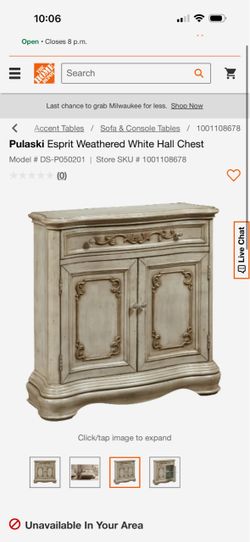 White chest cabinet