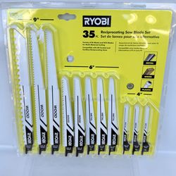RYOBI Multi-Purpose Reciprocating Saw Blade Set (35-Piece)