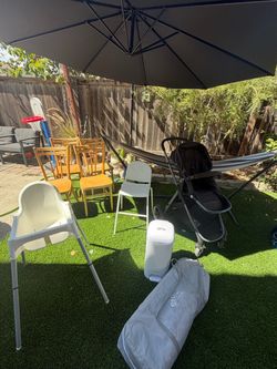 Chairs , high chair , toddler chair , stroller , diaper , pack and play