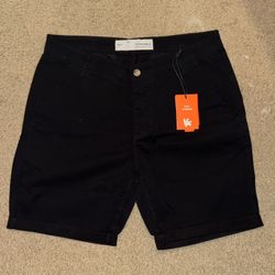 YoungLA Twill Black Shorts Men's Size 32 NWT