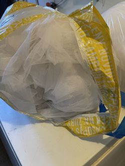 2 Full Bags Of Tulle Fabric 