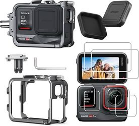 Aluminum Cage for Insta 360 Ace Frame Accessories, Protective Aluminum ACE Case ( Complete in Box - Box have some tear from checking)