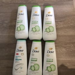6 Dove body wash